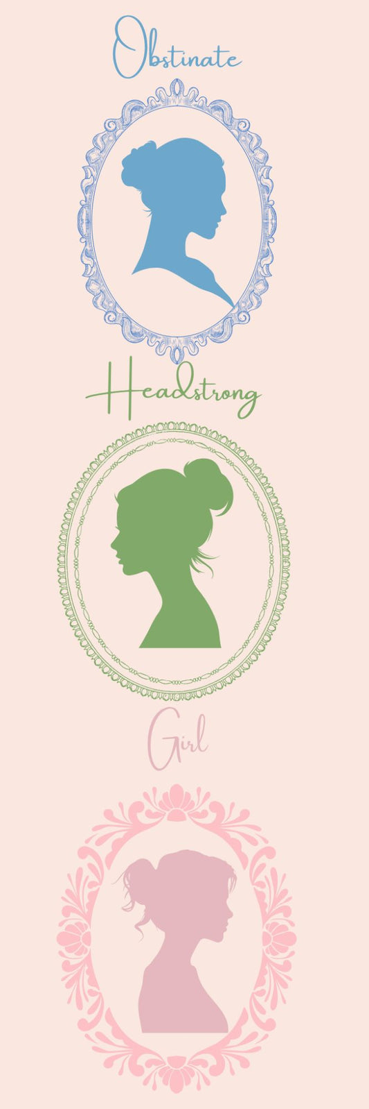 Victorian Women’s Profile Bookmark – Pastel Collection