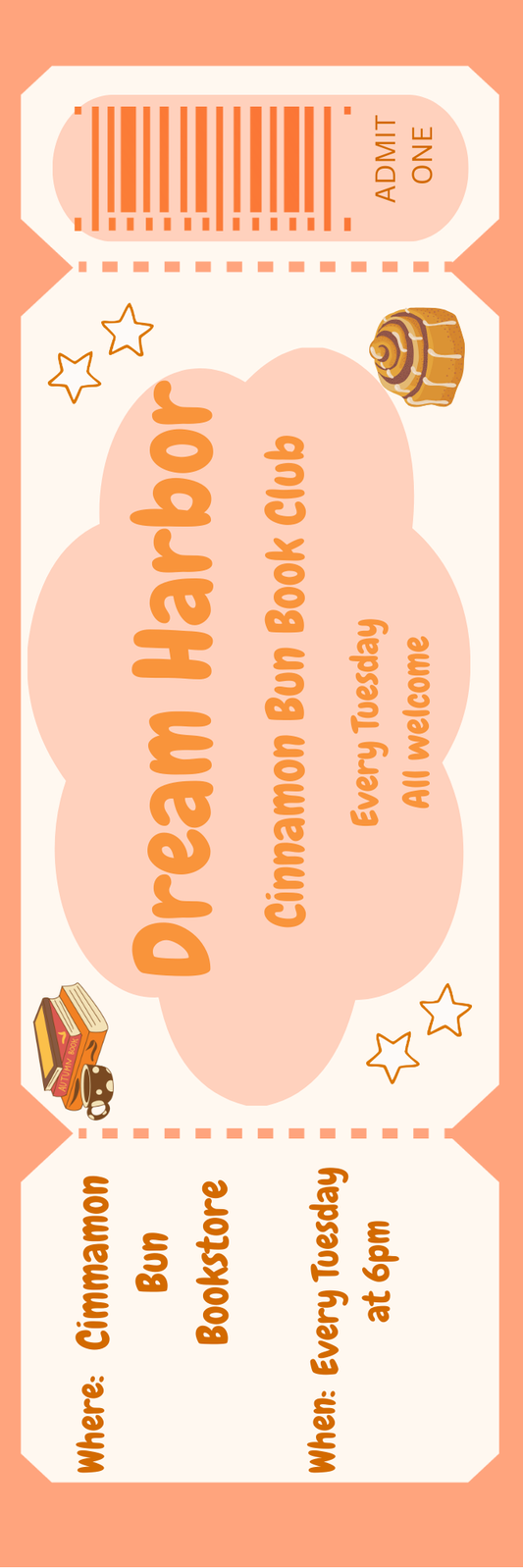 Dream Harbor Inspired Bookmark