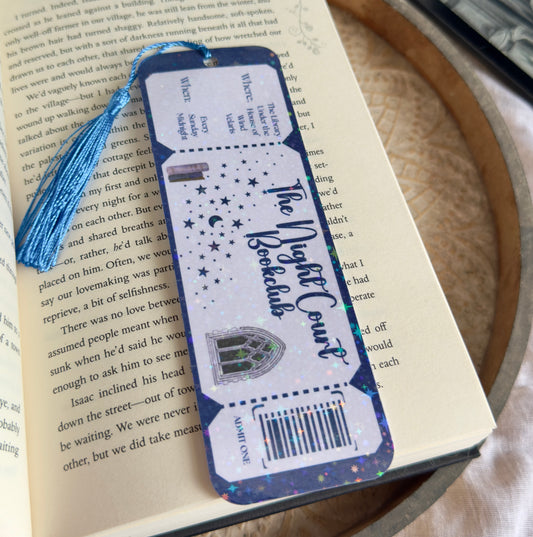 The Night Court Bookclub Ticket Bookmark
