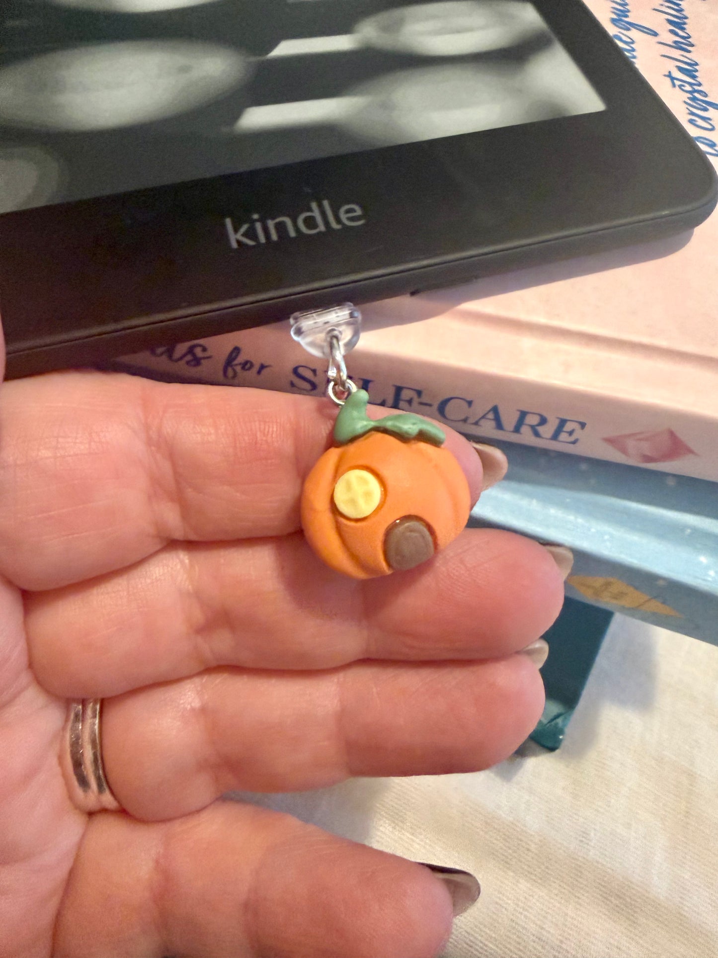 Pumpkin House Kindle Dust Plug Charm