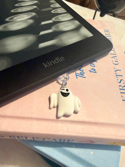 Ghost Kindle Dust Plug Charm
