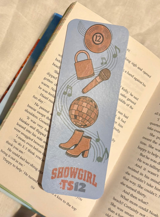 Taylor Swift “The Life of a Showgirl” Bookmark – Holographic Edition ✨🎤🌈