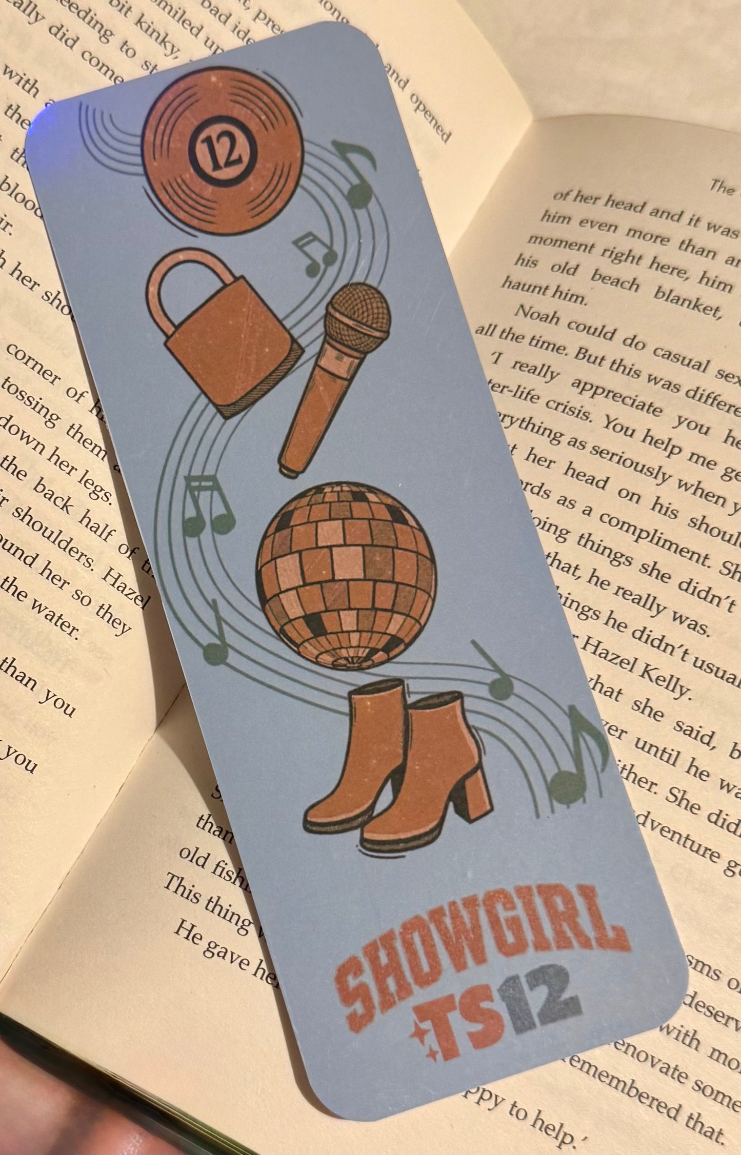 Taylor Swift “The Life of a Showgirl” Bookmark – Holographic Edition ✨🎤🌈