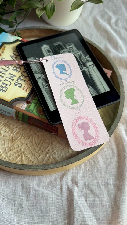 Victorian Women’s Profile Bookmark – Pastel Collection